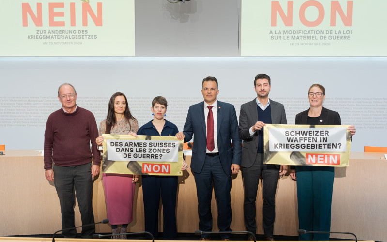 Auch die Kirche unterstützt die Nein-Kampagne zur Revision des Kriegsmaterialgesetzes